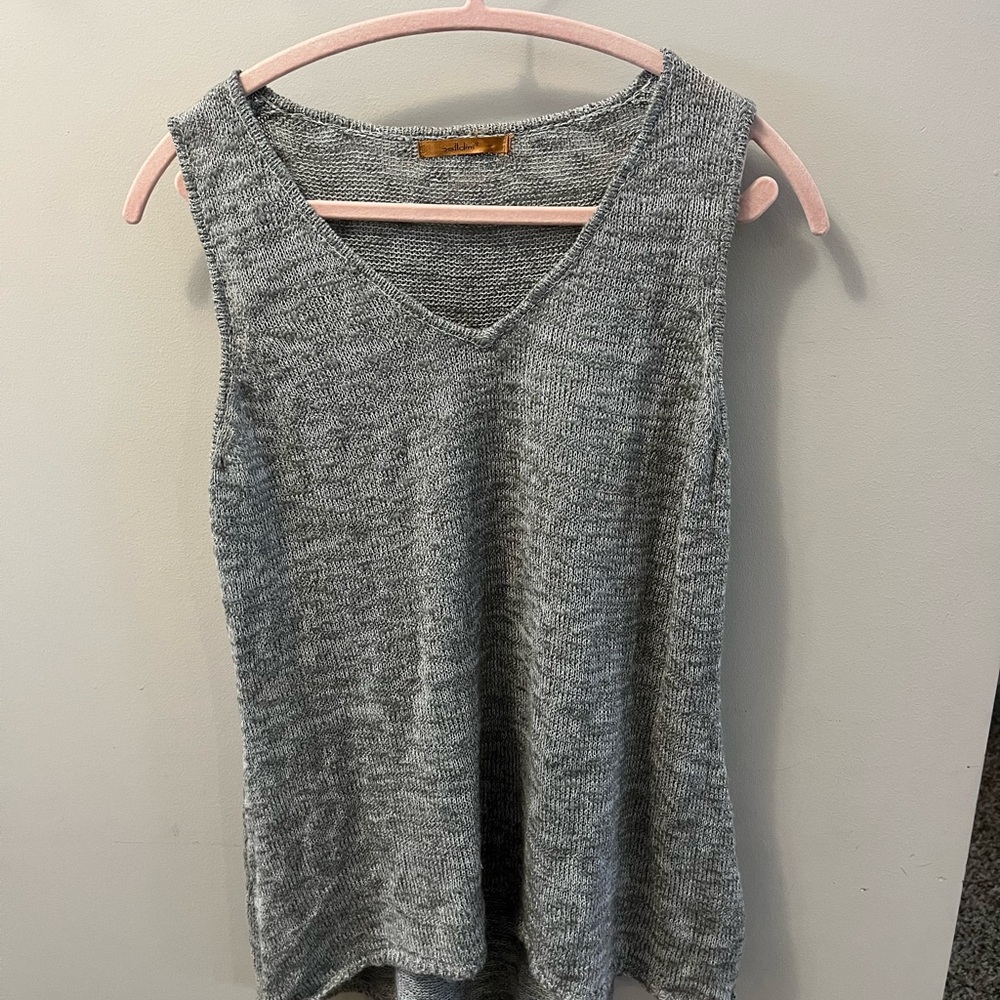 Belldini Heather Gray Knit Tank Top